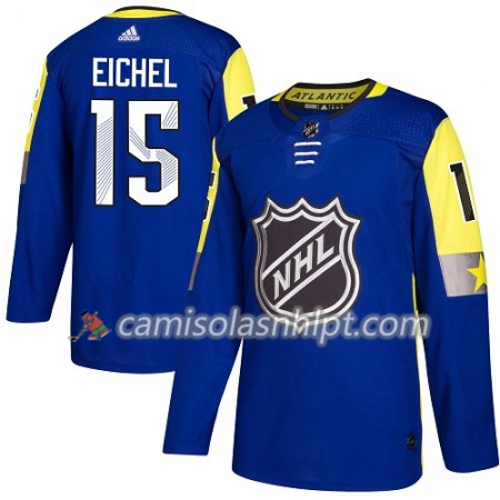 Camisola Buffalo Sabres Jack Eichel 15 2018 NHL All-Star Atlantic Division Adidas Royal Azul Authentic - Homem